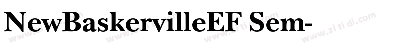 NewBaskervilleEF Sem字体转换